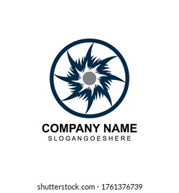 Vortex circle logo and symbols template icons app