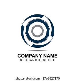 Aplicación para iconos de plantilla de símbolos y logotipo de círculo Vortex