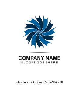 Aplicación para iconos de plantilla de símbolos y logotipo de círculo Vortex