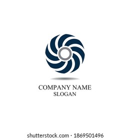 Vortex circle logo and symbols template icons app