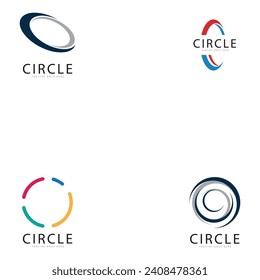 vortex circle logo and symbols template icons