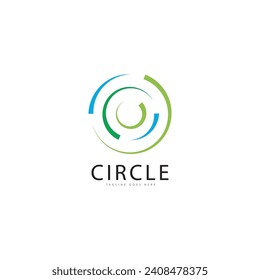 vortex circle logo and symbols template icons