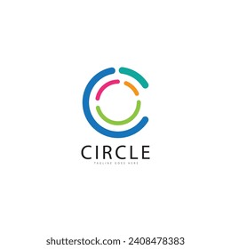 vortex circle logo and symbols template icons