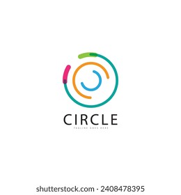 vortex circle logo and symbols template icons