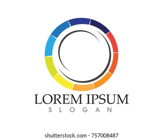 vortex circle logo and symbols template icons app