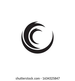 Vortex circle logo vector template