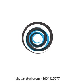 Vortex circle logo vector template