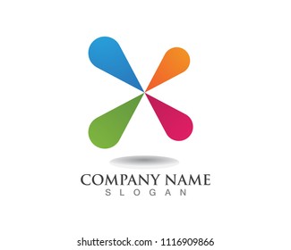 vortex circle and symbols template icons 