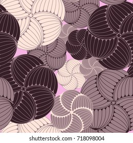vortex of fancy cookies seamless tile in chocolate and pink