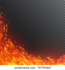 Vortex of fiery sparks.