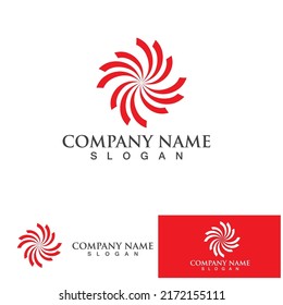 Vortex fireball logo and symbol vector
