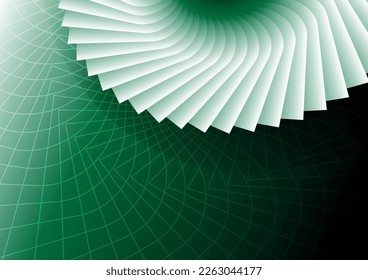 vortex green leaves abstract background