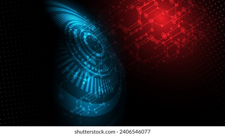 Vortex hologram wallpaper with futuristic portal technology design