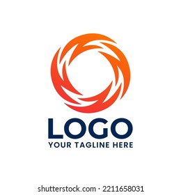 Vortex Hurricane Abstract Symbol Icon Logo Template Vector