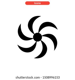 vortex icon isolated sign symbol vector illustration - High quality colored vector icons
