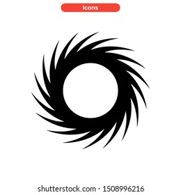 vortex icon isolated sign symbol vector illustration - High quality colored vector icons
