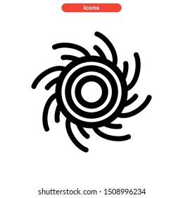 vortex icon isolated sign symbol vector illustration - High quality colored vector icons
