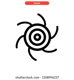 vortex icon isolated sign symbol vector illustration - High quality colored vector icons

