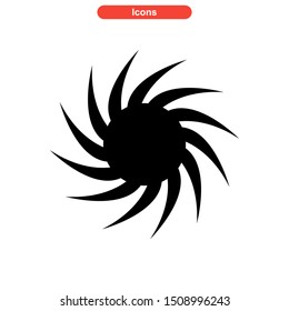 vortex icon isolated sign symbol vector illustration - High quality colored vector icons
