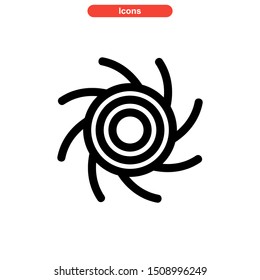 vortex icon isolated sign symbol vector illustration - High quality colored vector icons
