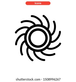 vortex icon isolated sign symbol vector illustration - High quality colored vector icons
