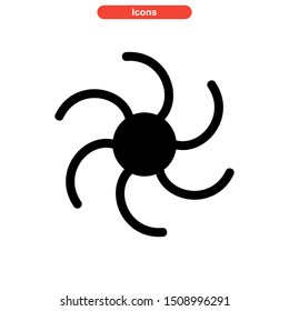 vortex icon isolated sign symbol vector illustration - High quality colored vector icons
