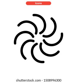 vortex icon isolated sign symbol vector illustration - High quality colored vector icons
