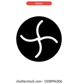 vortex icon isolated sign symbol vector illustration - High quality colored vector icons
