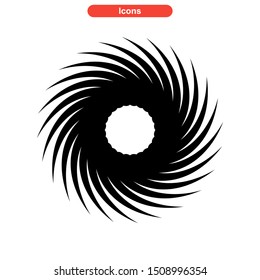 vortex icon isolated sign symbol vector illustration - High quality colored vector icons
