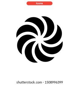 vortex icon isolated sign symbol vector illustration - High quality colored vector icons
