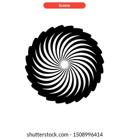 vortex icon isolated sign symbol vector illustration - High quality colored vector icons
