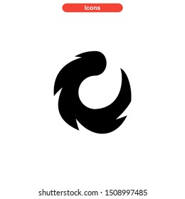 vortex icon isolated sign symbol vector illustration - high quality black style vector icons
