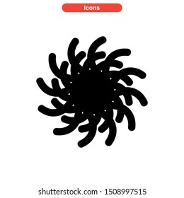 vortex icon isolated sign symbol vector illustration - high quality black style vector icons
