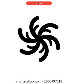 vortex icon isolated sign symbol vector illustration - high quality black style vector icons
