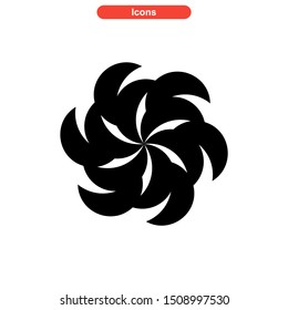 vortex icon isolated sign symbol vector illustration - high quality black style vector icons

