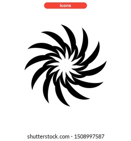 vortex icon isolated sign symbol vector illustration - high quality black style vector icons
