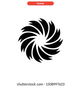 vortex icon isolated sign symbol vector illustration - high quality black style vector icons

