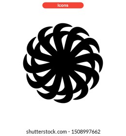 vortex icon isolated sign symbol vector illustration - high quality black style vector icons
