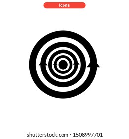 vortex icon isolated sign symbol vector illustration - high quality black style vector icons

