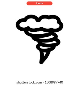 vortex icon isolated sign symbol vector illustration - high quality black style vector icons
