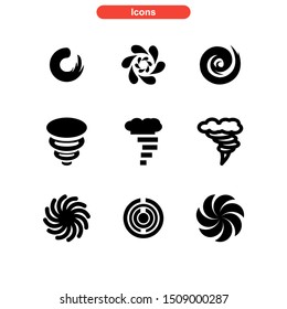 vortex icon isolated sign symbol vector illustration - Collection of high quality black style vector icons
