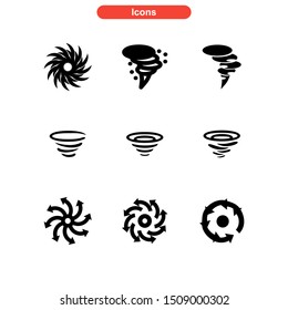 vortex icon isolated sign symbol vector illustration - Collection of high quality black style vector icons
