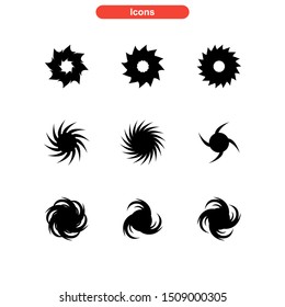 vortex icon isolated sign symbol vector illustration - Collection of high quality black style vector icons
