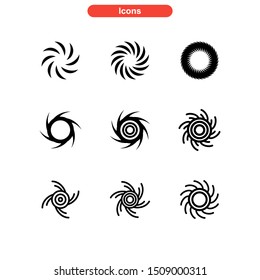 vortex icon isolated sign symbol vector illustration - Collection of high quality black style vector icons
