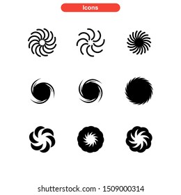 vortex icon isolated sign symbol vector illustration - Collection of high quality black style vector icons
