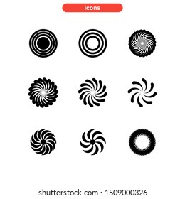 vortex icon isolated sign symbol vector illustration - Collection of high quality black style vector icons
