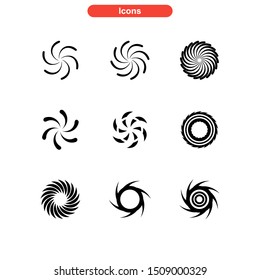 vortex icon isolated sign symbol vector illustration - Collection of high quality black style vector icons
