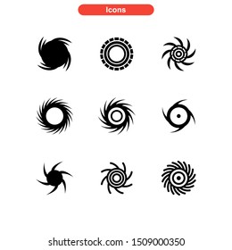 vortex icon isolated sign symbol vector illustration - Collection of high quality black style vector icons
