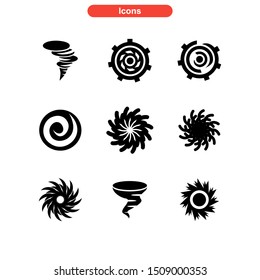 vortex icon isolated sign symbol vector illustration - Collection of high quality black style vector icons
