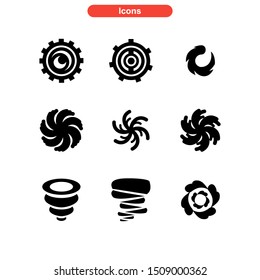 vortex icon isolated sign symbol vector illustration - Collection of high quality black style vector icons
